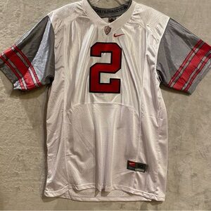 Ohio State Shirt Men’s 50 White Nike #2 Buckeye Tradition  OSU Football College